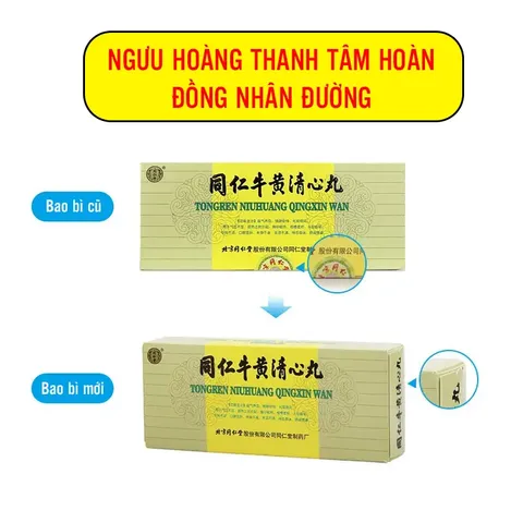  Ngưu Hoàng Thanh Tâm Hoàn hộp 10 viên - Bổ não, giảm đau đầu, chóng mặt, rối loạn tiền đình