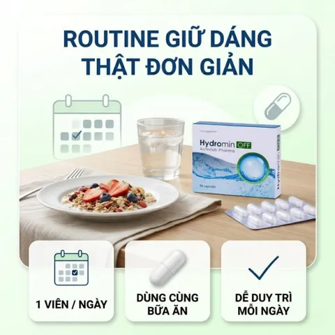 Thực Phẩm Bảo Vệ Sức Khỏe Hydromin OFF Từ 6 Thảo Dược Thiên Nhiên, Giảm Tích Nước, Hỗ Trợ Kiểm Soát Cân Nặng