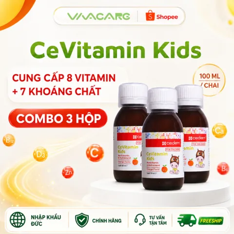 [Combo 3 Chai] Thực phẩm bảo vệ sức khỏe CeVitamin Kids 100ml
