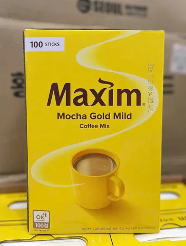 Cà Phê Hòa Tan Hàn Quốc MAXIM MOCHA GOLD MILD Hộp 100 Gói / 12G 816143