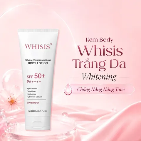 Kem Dưỡng Thể Chống Nắng Trắng Da Whisis GC SPF50+ PA++++ 200ml – Dưỡng Trắng, Nâng Tone Da Tự Nhiên 414813