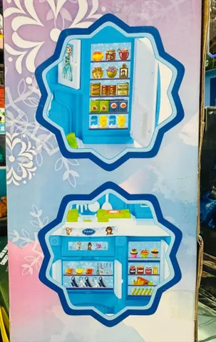 Đồ chơi nhà bếp Funny Kitchen Set kèm búp bê công chúa Elsa Frozen 8804 có hiệu ứng đèn và âm thanh