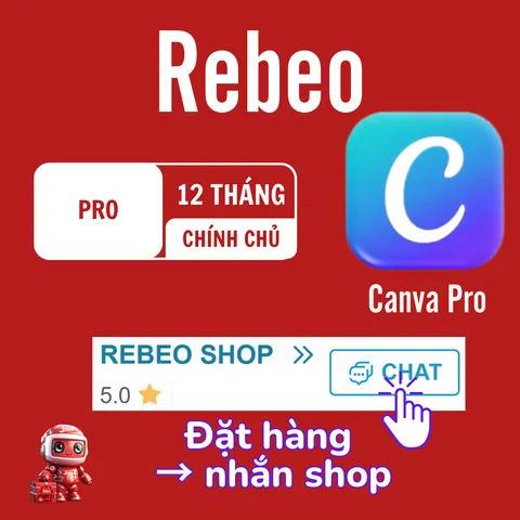 Nâng Cấp Canva Pro Chính Chủ 12 Tháng REBEO Shop