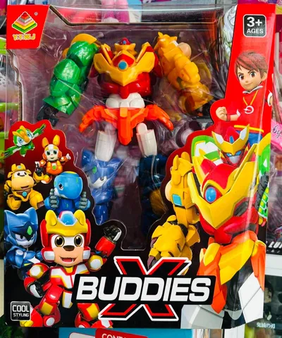 Đồ Chơi Lắp Ráp Robot X-BUDDIES 6in1 cool styling siêu nhân biến hình 137-4