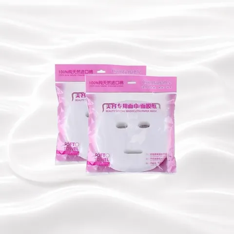 Mặt nạ giấy, gạc đắp mặt nạ gói 100 miếng