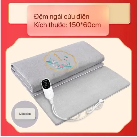 Thảm ngải cứu điện, đệm sưởi ngải cứu đông y hàng nội địa trung hỗ trợ giảm đau vai gáy, lưng