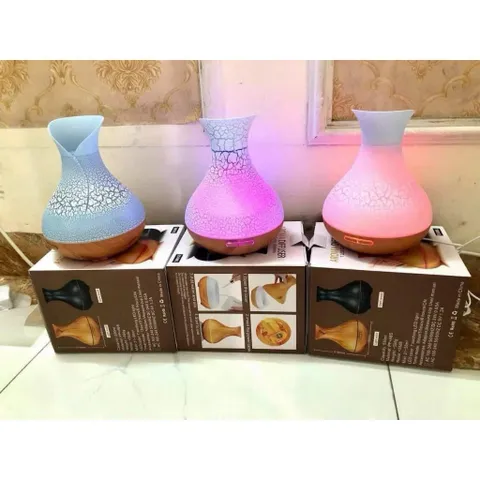 Máy xông tinh dầu hoa tulip vân rạn dung tích lớn