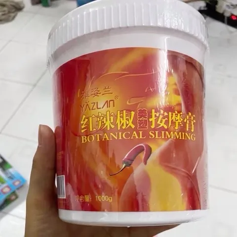 Kem nóng ớt giảm béo siêu nóng hũ 1000g | Kem tan mỡ ớt | Kem ớt