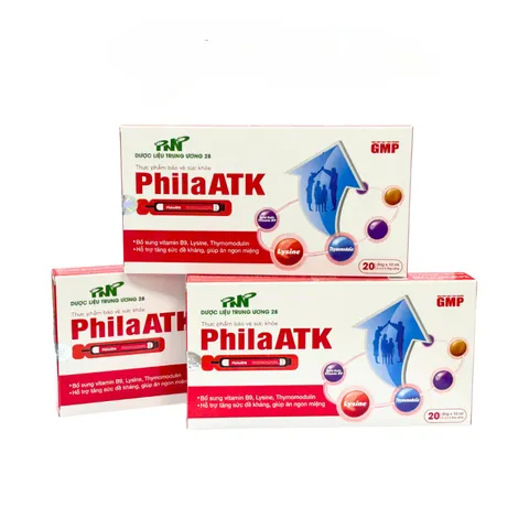 Siro Ống Uống PhilaATK Hộp 20 Ống x 10ml – Hỗ Trợ Tăng Sức Đề Kháng, Giúp Ăn Ngon