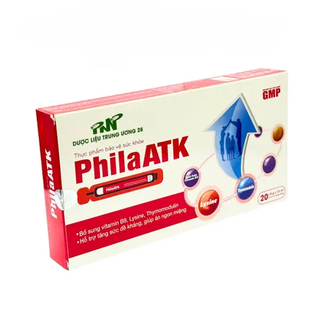 Siro Ống Uống PhilaATK Hộp 20 Ống x 10ml – Hỗ Trợ Tăng Sức Đề Kháng, Giúp Ăn Ngon