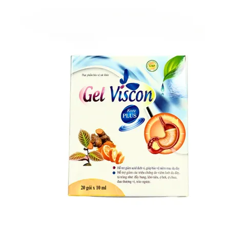 Gói Gel Viscon Kore PLUS Hộp 20 Gói – Hỗ Trợ Giảm Đau Thượng Vị, Ợ Chua, Trào Ngược, Khó Tiêu