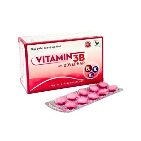 Viên Uống Vitamin 3B DOVEPhar Hộp 100 Viên – Bổ Sung B1 B6 B12 Hỗ Trợ Tăng Sức Đề Kháng Cho Cơ Thể