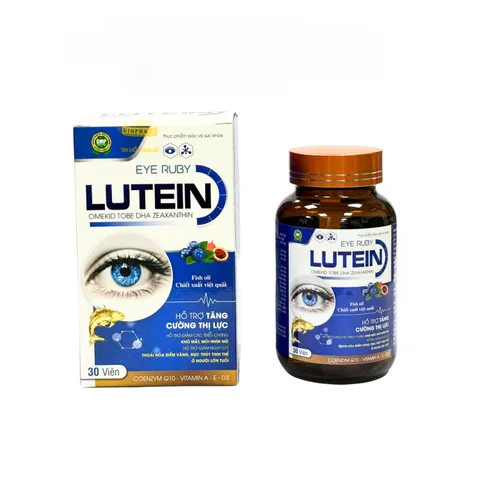 Viên Uống EYE RuBy LUTEIN Hỗ trợ tăng cường thị lực - Hộp 30 viên