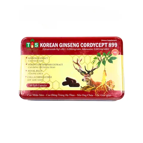 Viên Uống Korean Ginseng Hộp 60 Viên – Đông Trùng Hạ Thảo Hỗ Trợ Bồi Bổ, Tăng Cường Sức Khỏe