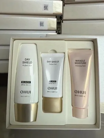 ☀️ Set Chống Nắng Ohui Day Shield Perfect Sun Black SPF 50+ Dưỡng Trắng - Giao Hàng Hỏa Tốc