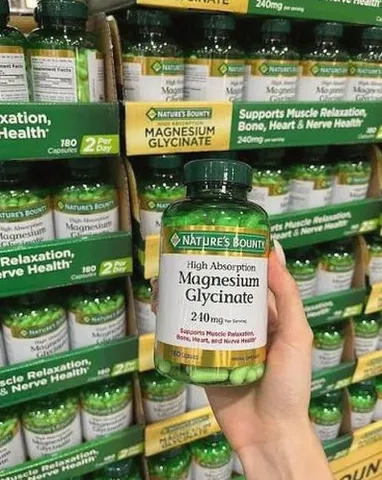 ⚡ Nature's Bounty Magnesium Glycinate bổ sung Magie, hấp thụ cao, 120 viên - Giao nhanh, tiết kiệm