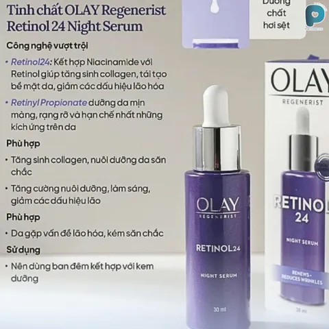 Serum Olay Regenerist Retinol 24 Night dưỡng da trẻ hóa 30ml 🏷️ Giá rẻ chốt ngay!