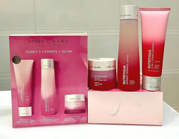 Set 3 món Estée Lauder Nutritious Airy Lotion dưỡng ẩm da sáng khỏe, mướt mịn ⚡ Giá tốt nhất