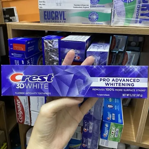 Kem Đánh Răng Làm Trắng CREST 3D Advanced Whitening 147g - chính hãng nội địa Mỹ