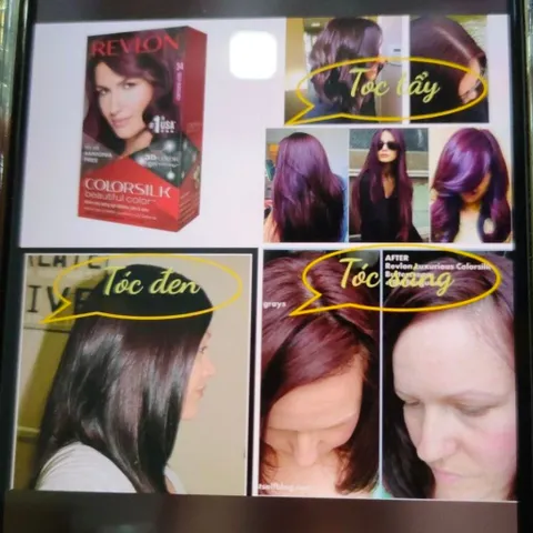 nhuộm tóc Revlon colorsilk deep bugudy số 34 tone màu đỏ sậm