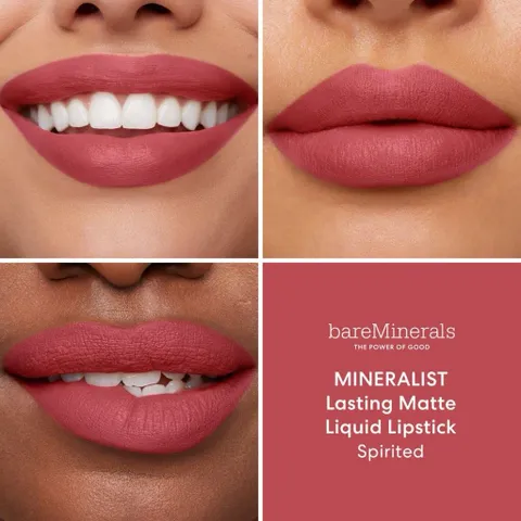 ( SPIRITED ) bareMinerals Màu hồng đất (hoặc đỏ hồng đất trầm dịu) mini 1.3ml