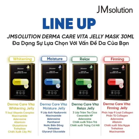 mặt nạ viên  JMsolution (Hàn Quốc) với dòng sản phẩm JMsolution Derma Care Vita Jelly Mask 30ml