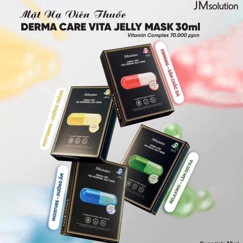 mặt nạ viên  JMsolution (Hàn Quốc) với dòng sản phẩm JMsolution Derma Care Vita Jelly Mask 30ml