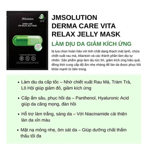 mặt nạ viên  JMsolution (Hàn Quốc) với dòng sản phẩm JMsolution Derma Care Vita Jelly Mask 30ml