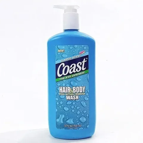 Sữa Tắm Gội Coast Hair & Body Wash Classic Scent, 946ml Chai Vòi - chính hãng