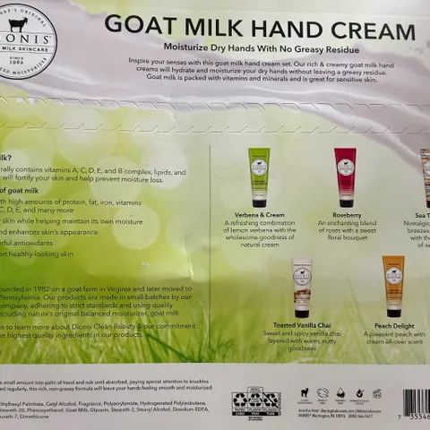 Kem Dưỡng Da Tay DIONIS Goat Milk Skincare 28g - nội địa Mỹ