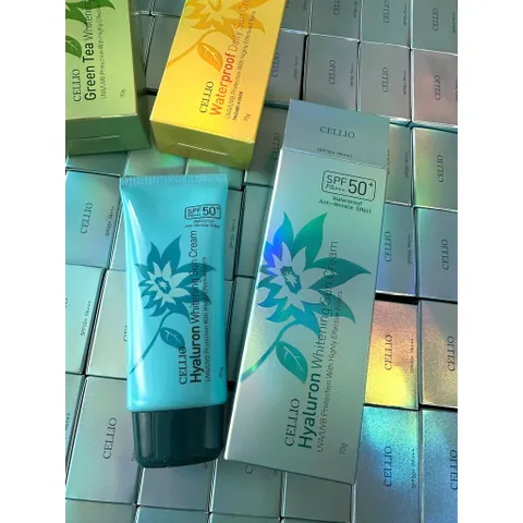 ( AUTH EPX 5.2027 ) Kem chống nắng Cellio Hàn Quốc có chỉ số bảo vệ cao SPF 50+ PA+++ trọng lượng 70g