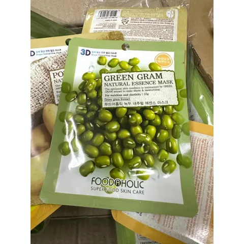( AUTH GIÁ 10 MASK ) Mặt Nạ 3D Foodaholic Shape Natural Pulp Mask Hàn Quốc SÉT 10 MASK HSD CUỐI NĂM 2026