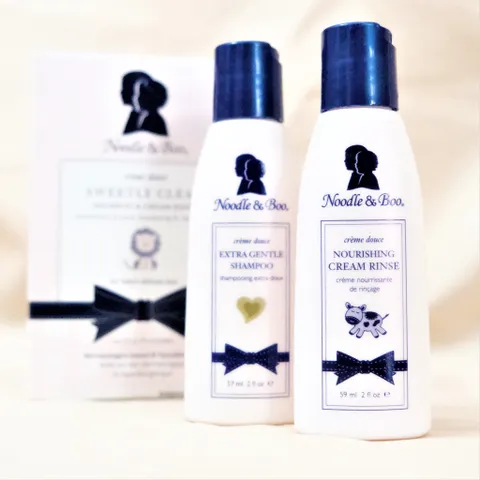 Set Gội & Xả Tóc Cho Bé NOODLE & BOO Extra Gentle Baby Shampoo 57ml and Nourishing Cream Rinse 59ml - chính hãng