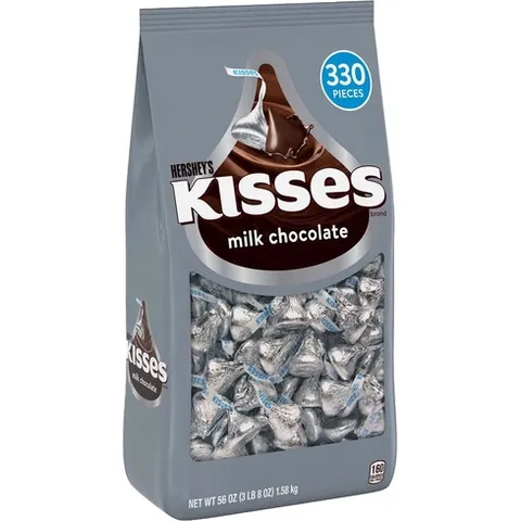 Kẹo Socola HERSHEY'S Kisses Milk Chocolate 330 viên 1.58kg - chính hãng