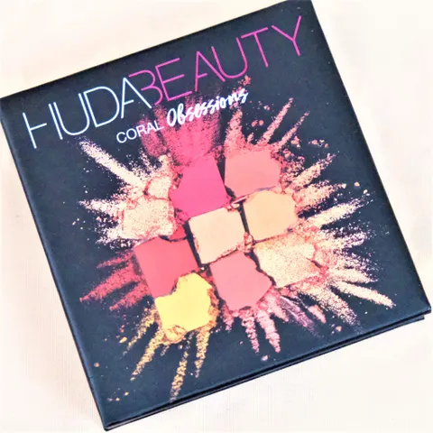 [XẢ KHO CODE SẢN XUẤT 2018] Bảng Phấn Mắt 9 Ô HUDA BEAUTY Coral Obsessions Palette - chính hãng