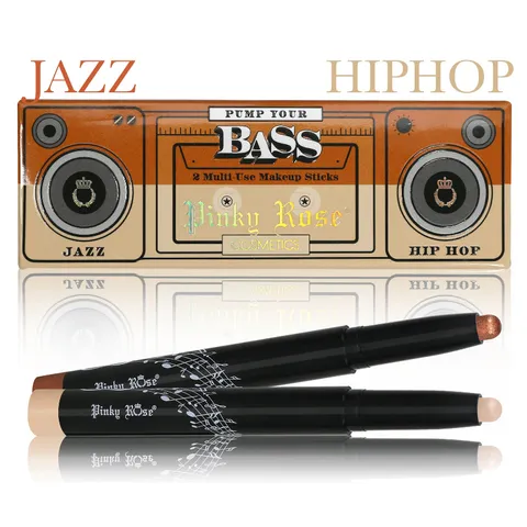 Set 2 Bút Màu Mắt Dạng Kem PINKY ROSE COSMETICS Multi-Use Makeup Base Sticks, màu Jazz & HipHop - chính hãng