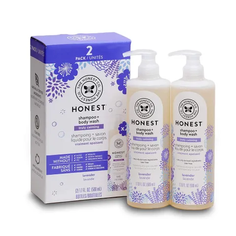 Sữa Tắm, Gội Toàn Thân Cho Bé THE HONEST Shampoo + Body Wash, mùi Hoa Lavender 500ml