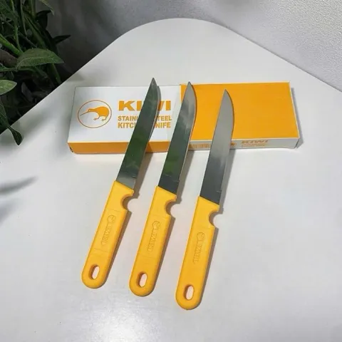 COMBO 3 Dao Nhựa Thái KIWI Cán Nhựa Vàng Mũi Nhọn 816771