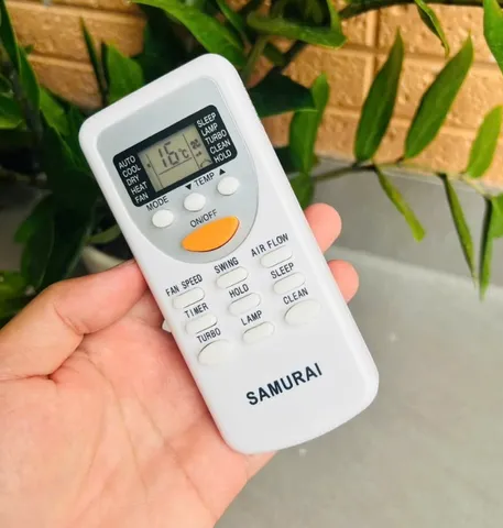Remote Điều Khiển Thay Thế Máy Lạnh Samurai 2 Chiều Dạng Ngắn Có Pin