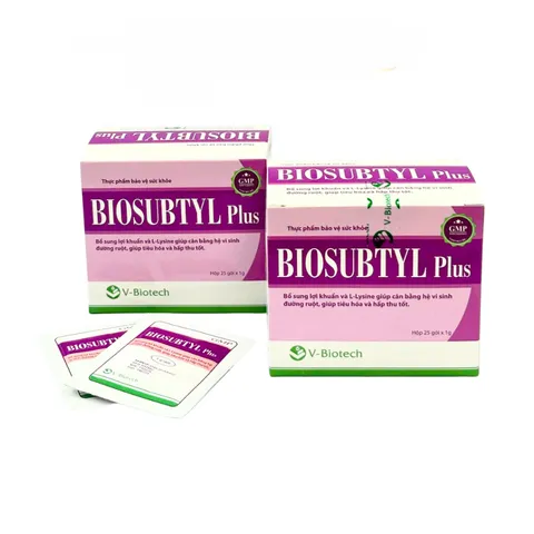 Men Vi Sinh BIOSUBTYL Plus Bổ Sung Lợi Khuẩn, Hỗ Trợ Cân Bằng Hệ Vi Sinh Đường Ruột - 25 Gói 1g