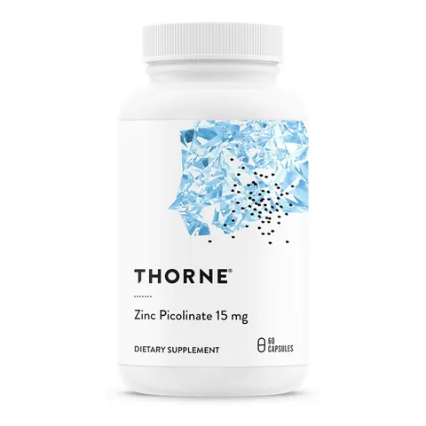Thorne Zinc Picolinate - Bảo vệ tế bào khỏi lão hóa và hỗ trợ sức khỏe mắt tăng cường testosterone và phục hồi cơ sau tập luyện sản xuất Mỹ