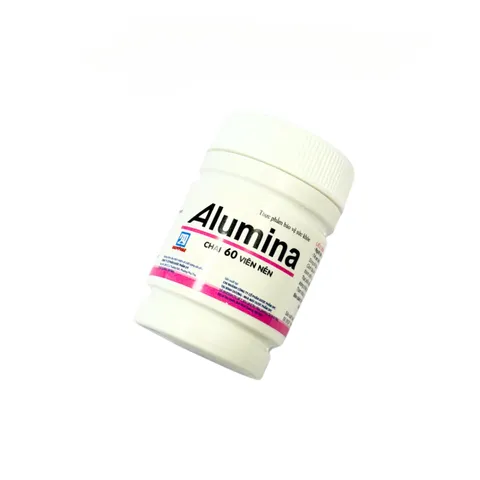 Viên Nhai Alumina Hỗ Trợ Dạ Dày Giảm Axit, Hỗ Trợ Bảo Vệ Niêm Mạc Dạ Dày, chai 60 Viên
