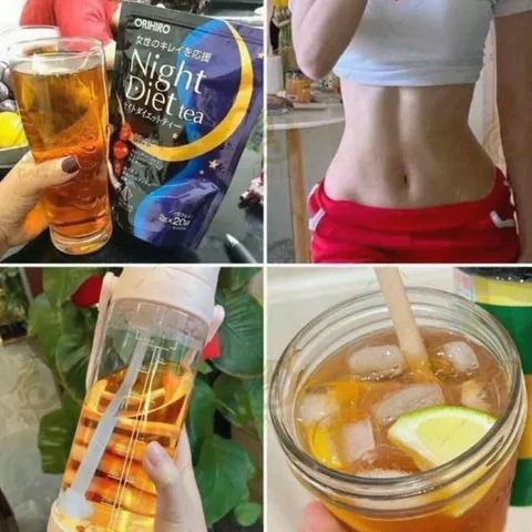 Trà giảm cân Orihiro Night Diet Tea hỗ trợ đốt mỡ, thanh lọc cơ thể 20 gói 🏷️ Rẻ nhất Shopee