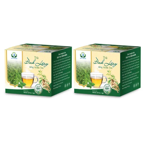 Combo Trà Đinh Lăng Thảo Mộc Siêu Thị Thiên Nhiên – Hộp 30 Túi Lọc x 3Gram Tiện Lợi, Dễ Pha Uống Mỗi Ngày