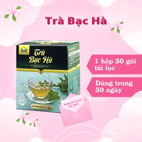 Combo Trà Lá Bạc Hà Thảo Mộc 30 Túi Lọc x 3g – Siêu Thị Thiên Nhiên – Tiện Lợi, Dễ Pha