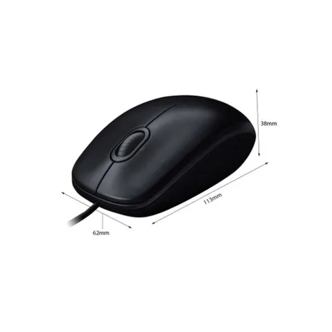 Chuột có dây Logitech B100 - Hàng chính hãng bảo hành 12 tháng