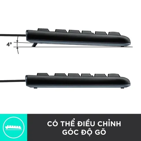 Bàn phím máy tính văn phòng có dây Logitech K120 Fullsize Cổng USB - Bảo hành 36 tháng