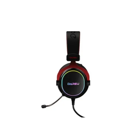 Tai nghe gaming chụp tai Dareu EH925L Black Red đèn LED RGB - Bảo hành 12 tháng