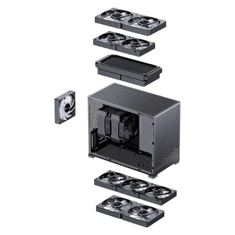 Vỏ Case Jonsbo D32 PRO Black - Kính cường lực / Mặt lưới Mesh, Hỗ trợ M-ATX | Thùng máy PC Gaming