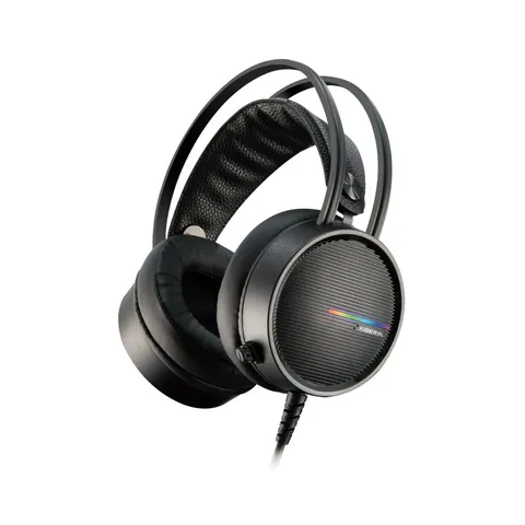 Tai nghe gaming chụp tai Xiberia Q4 Black - Âm thanh 7.1, đèn LED RGB - Bảo hành 12 tháng